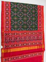 Red & Green Navaratan Patola Saree
