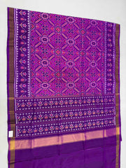 Magenta & Pink Manekchawk patola saree