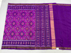 Magenta & Purple Navaratan Patola saree