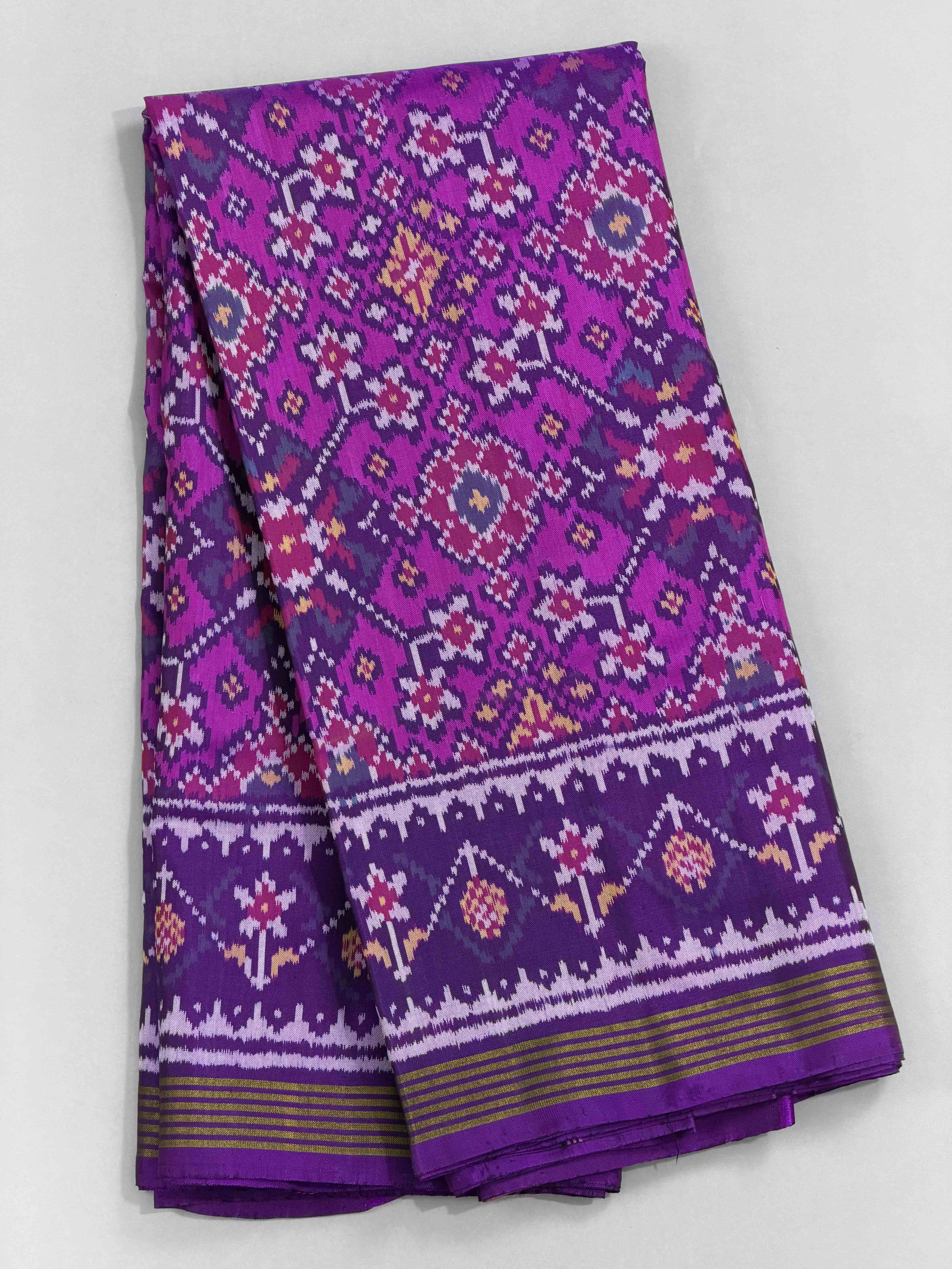 Magenta & Purple Navaratan Patola saree