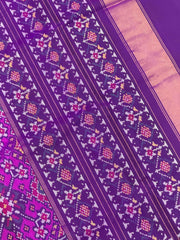 Magenta & Purple Navaratan Patola saree