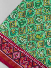 Pink & Pista narikunj Patola Saree