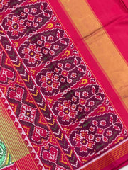 Pink & Pista narikunj Patola Saree