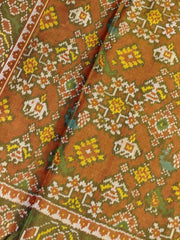 Maroon Golden Tissue Patola Saree