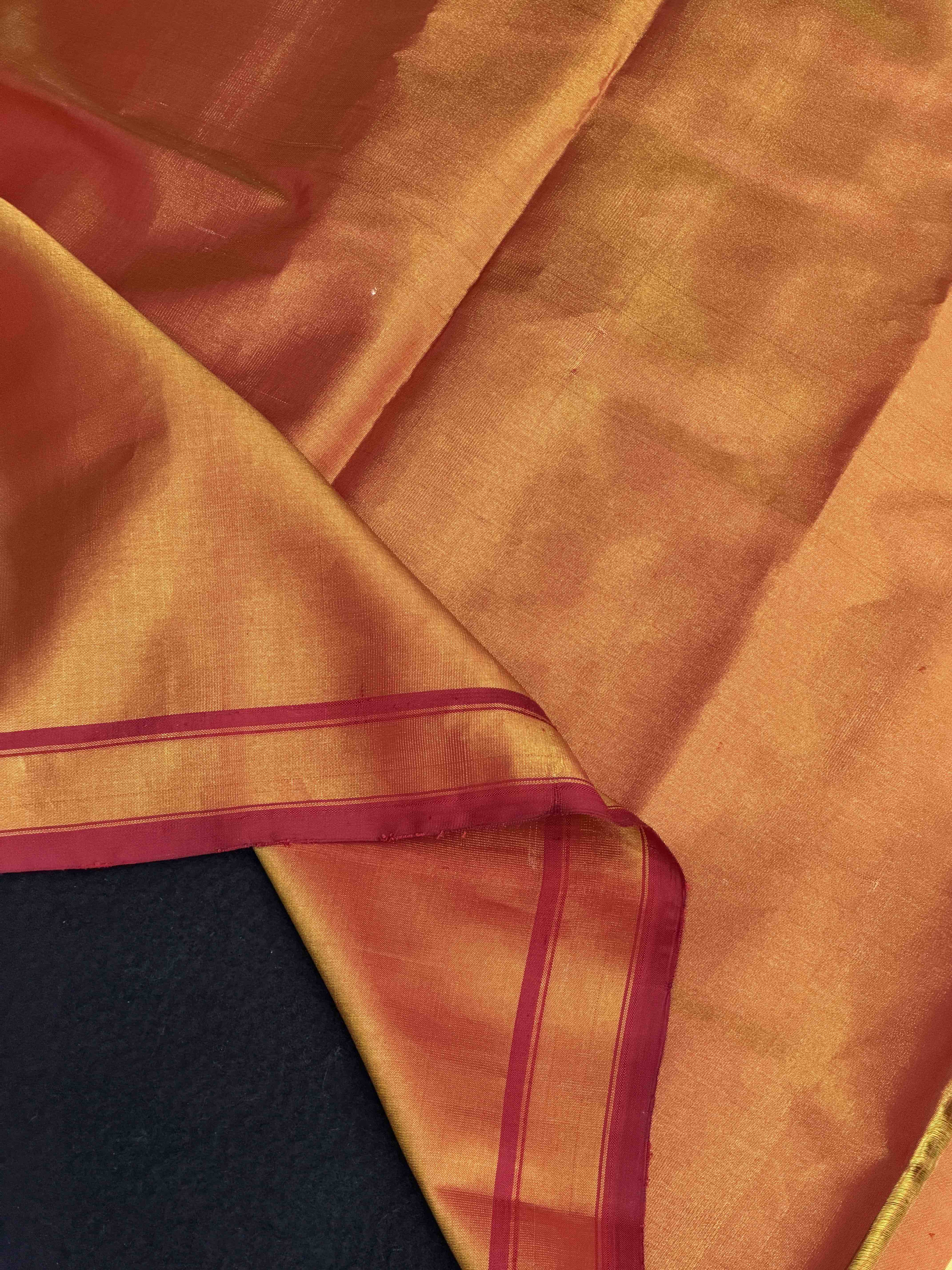 Maroon Golden Tissue Patola Saree