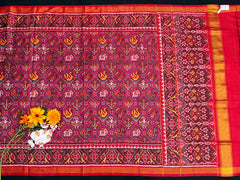 Red & Pink narikunj Patola Saree