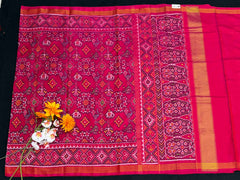 Pink Navratan Narikunj Design Patola Saree
