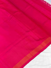 Pink & turquoise fancy floral Patola Saree