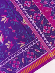 Magenta Purple floral Patola Saree
