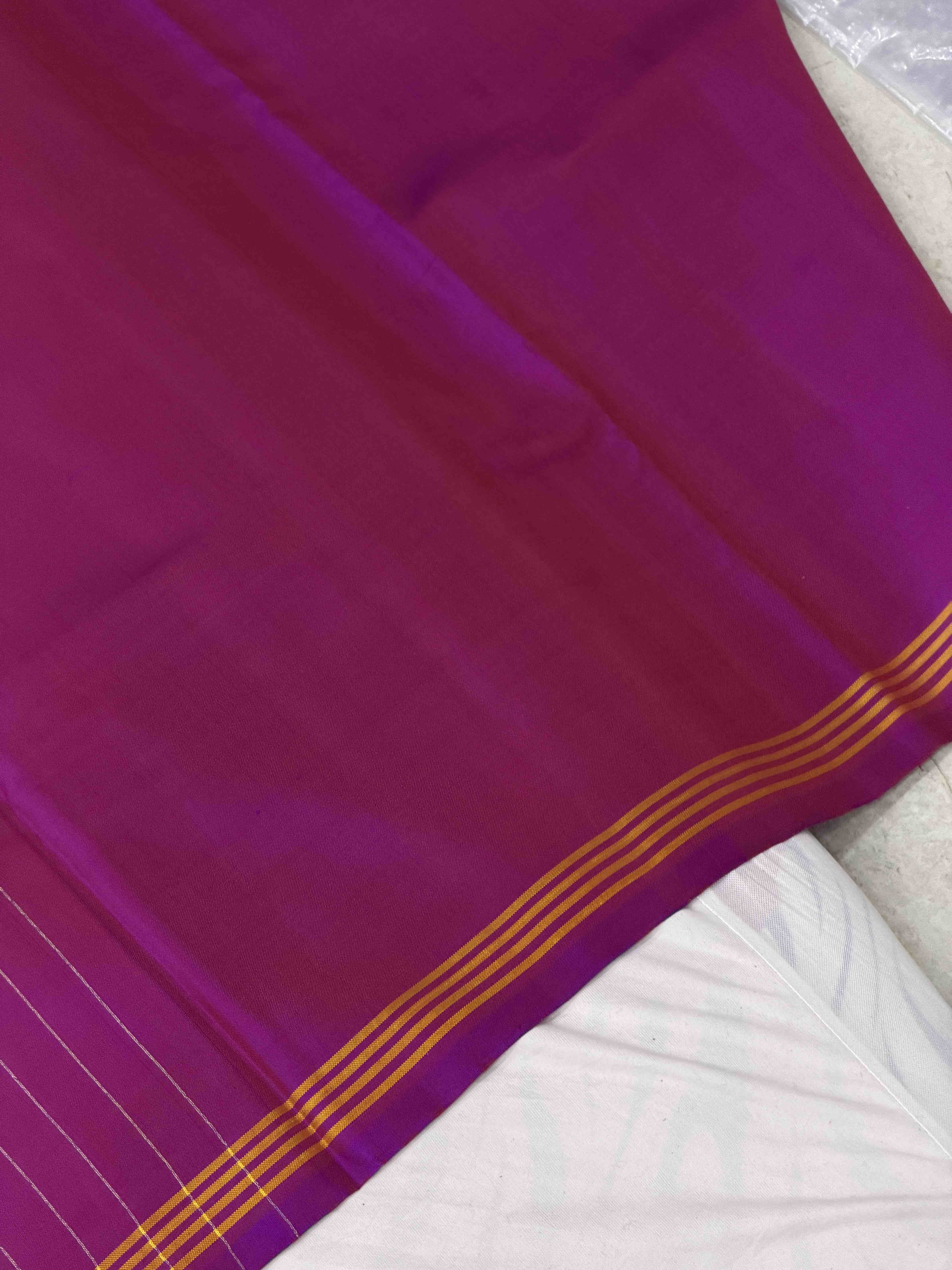 Magenta Purple floral Patola Saree