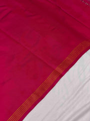 Pink & turquoise shaded Creeper Design Patola Saree