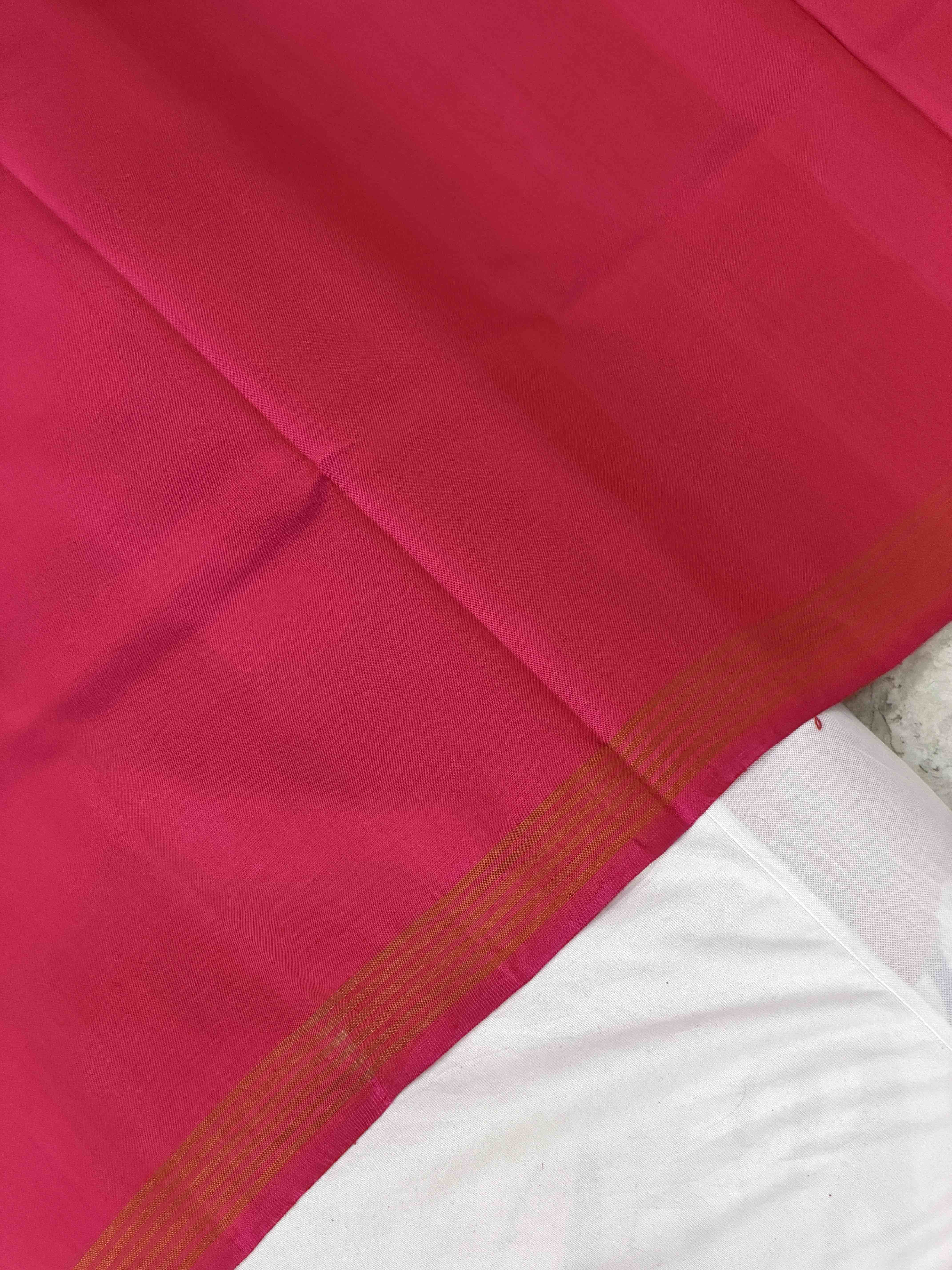 Chhabdi Figure Pink & musterd patola Saree