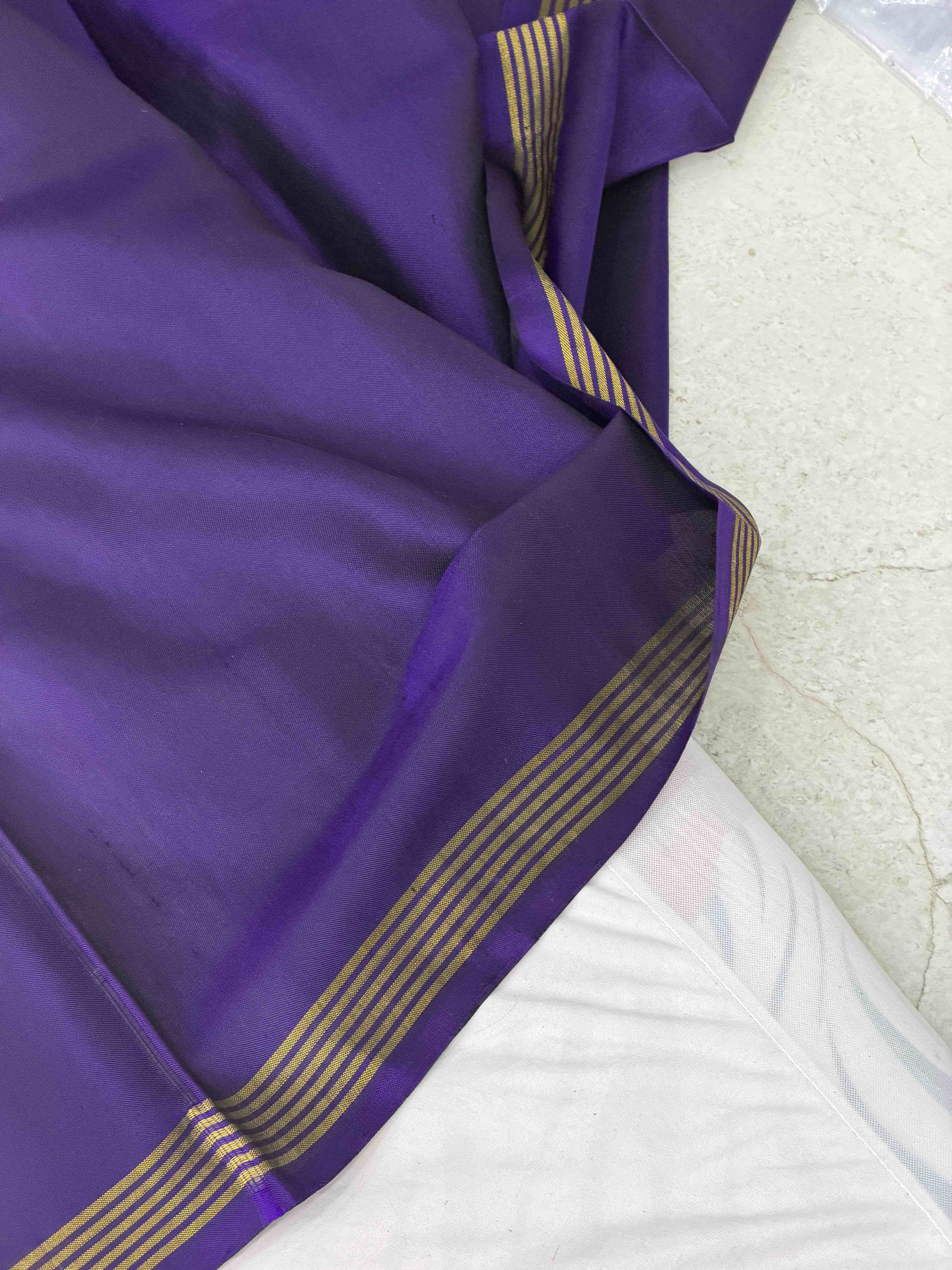 Purple Blue multi Figures Patola Saree