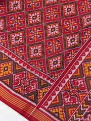 Red Panchanda Patola Saree