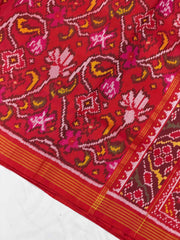 Red Creeper Design Patola Saree
