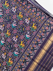 Deep Purple star Narikunj Single Ikat Dupatta