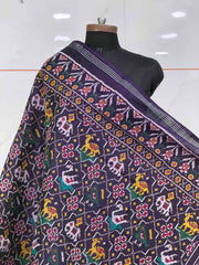 Deep Purple star Narikunj Single Ikat Dupatta