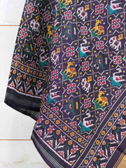 Deep Purple star Narikunj Single Ikat Dupatta