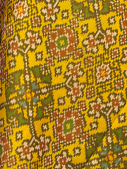 Ganga Jamuna tri colour Dual pallu Single ikat Dupatta