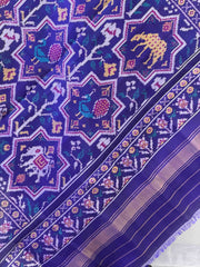 Blue star design figure Patola dupattas