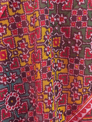 Maroon with multiple colour Manekchawk Design Dupatta