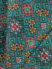 Red & Rama Green Navaratan Single Ikata Dupatta