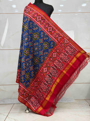 Red & Blue Navaratan Single aikat Dupatta