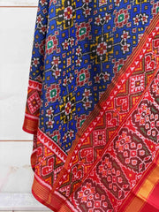 Red & Blue Navaratan Single aikat Dupatta