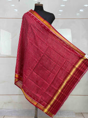 Small dupatta in laheria Single Ikat weave