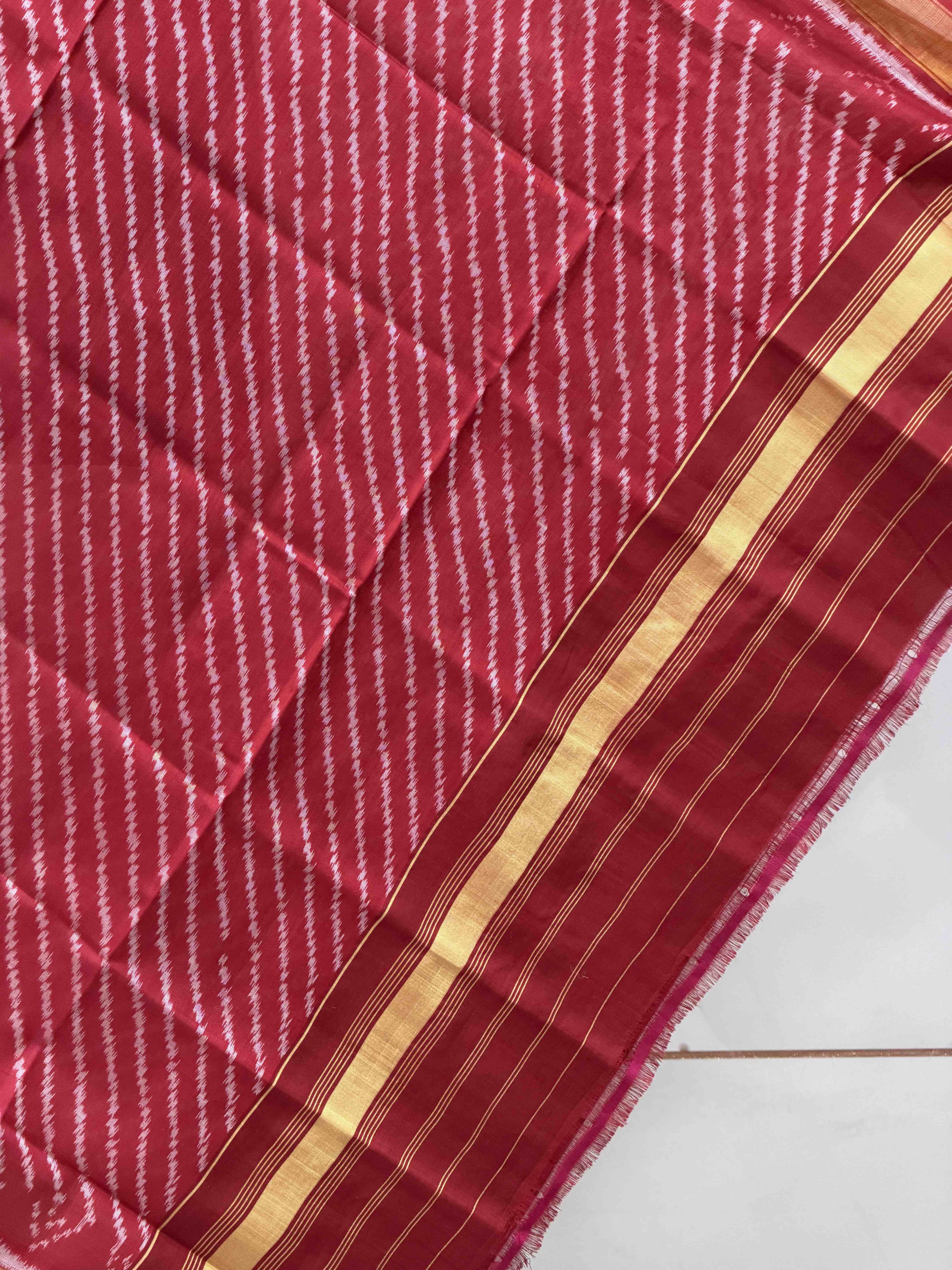 Small dupatta in laheria Single Ikat weave