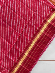 Small dupatta in laheria Single Ikat weave