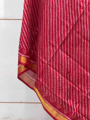 Small dupatta in laheria Single Ikat weave