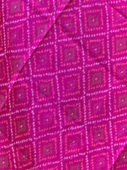 Small Dupatta in Pink colour bandhani design single ikat