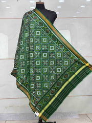 Small dupatta in panchanda design single ikat weave