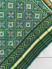 Small dupatta in panchanda design single ikat weave
