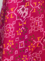Small dupatta in navaratan Hathi single ikat weave