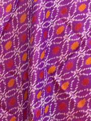 Small dupatta in Magenta solsitara single ikat weave