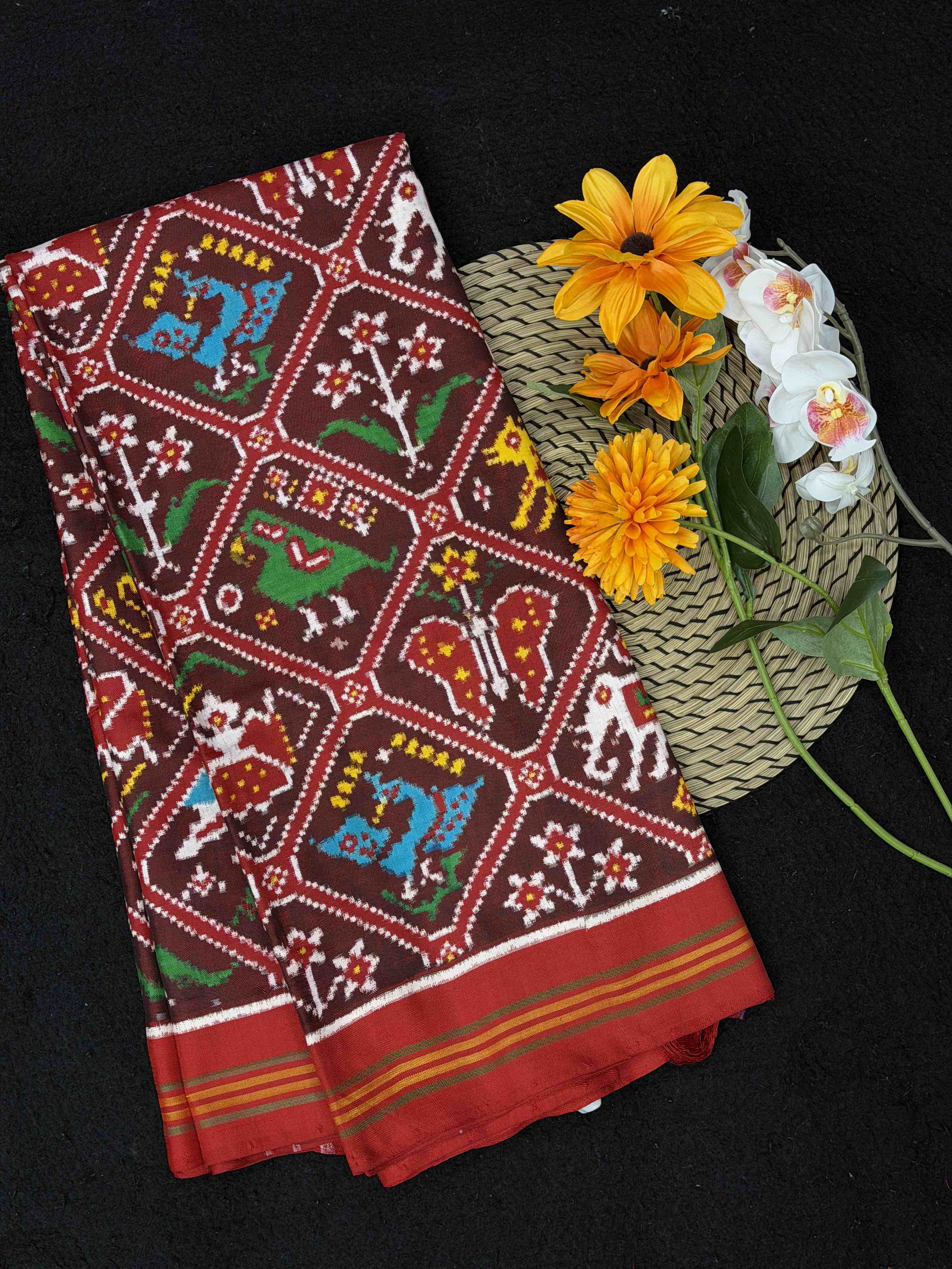 Narikunjar Adtala Patan Patola Saree