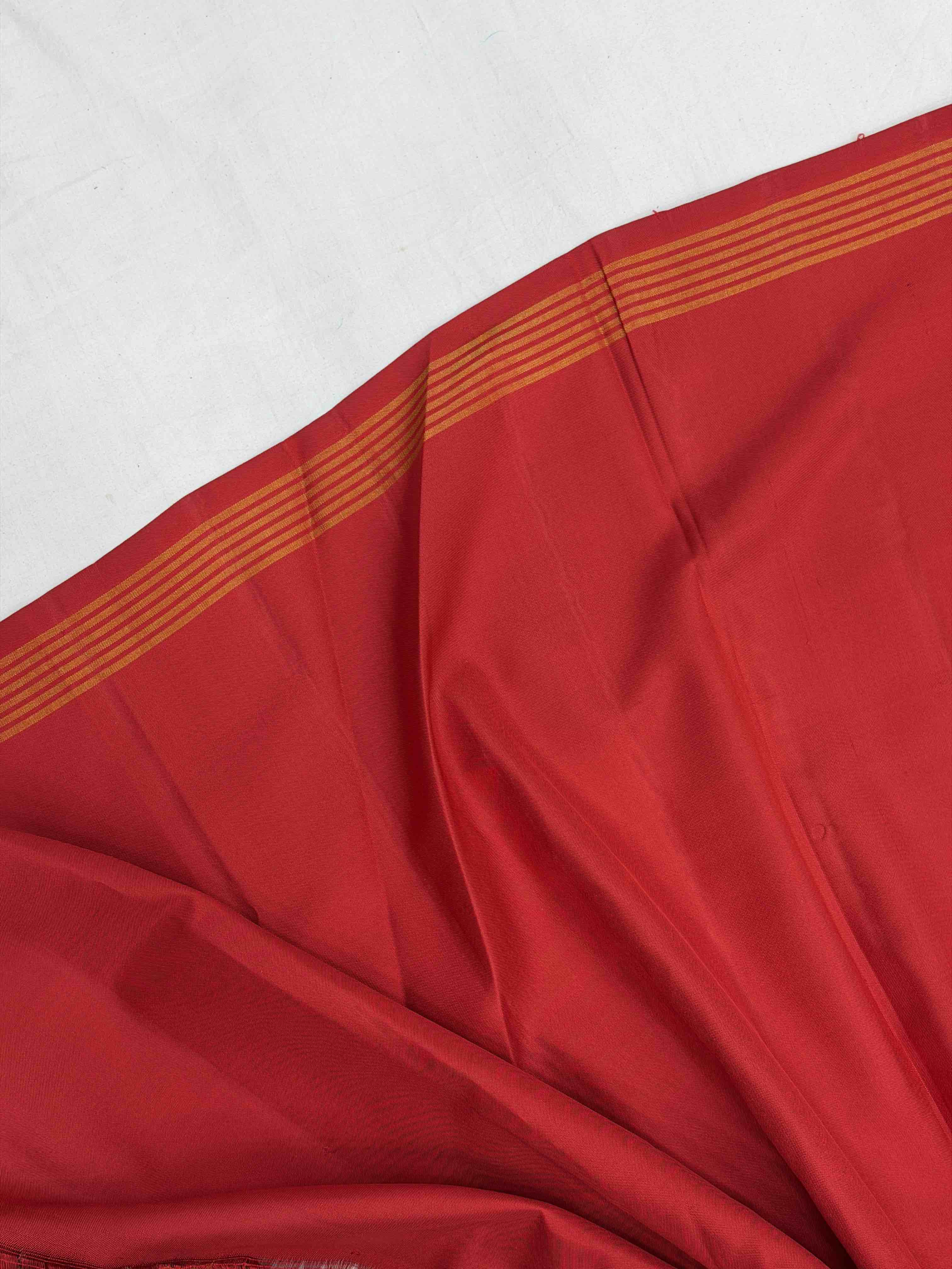 Red & Green Navaratan Single Ikat Patola Saree