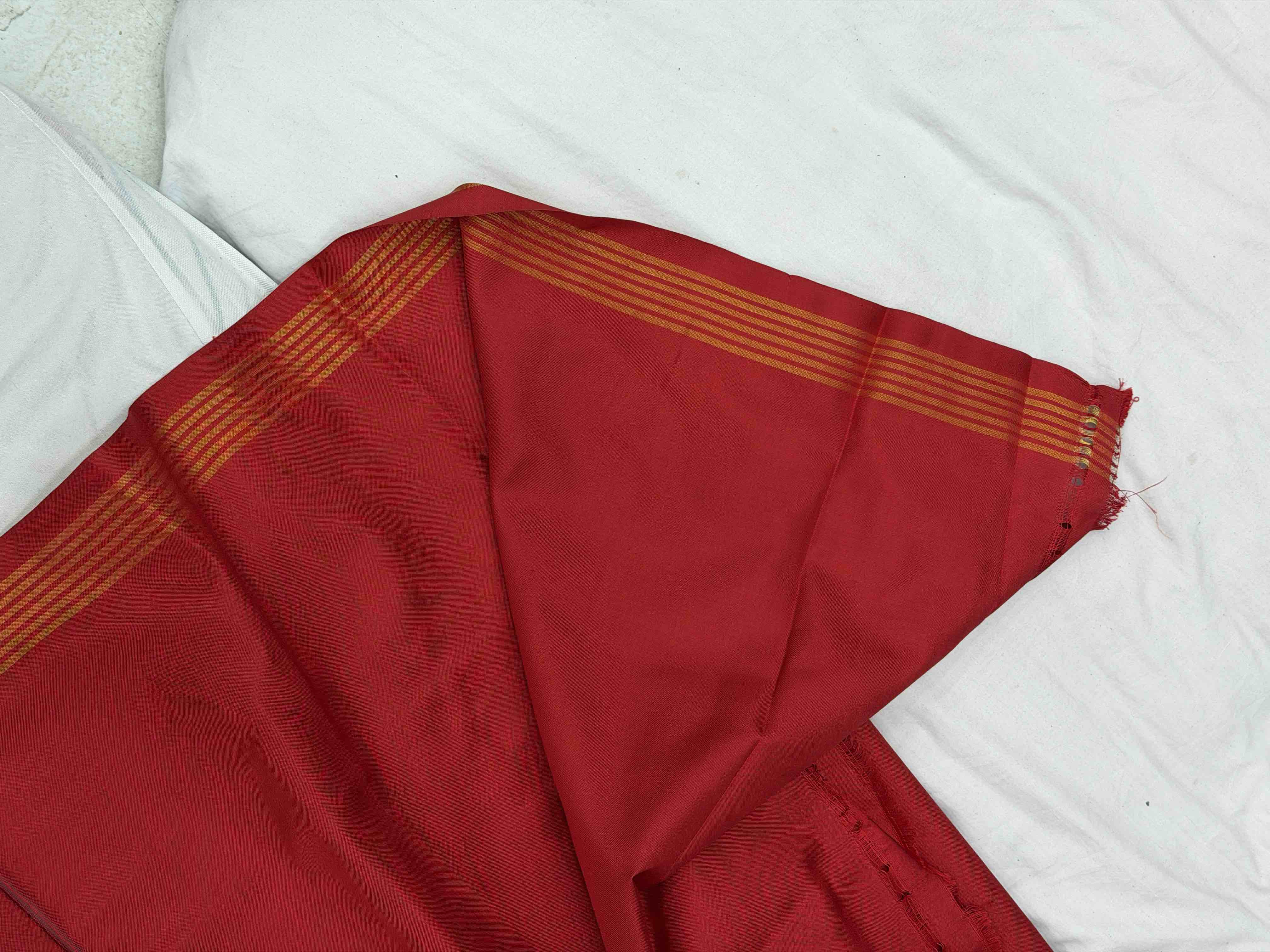 Red & Orange floral Single Ikat Patola Saree