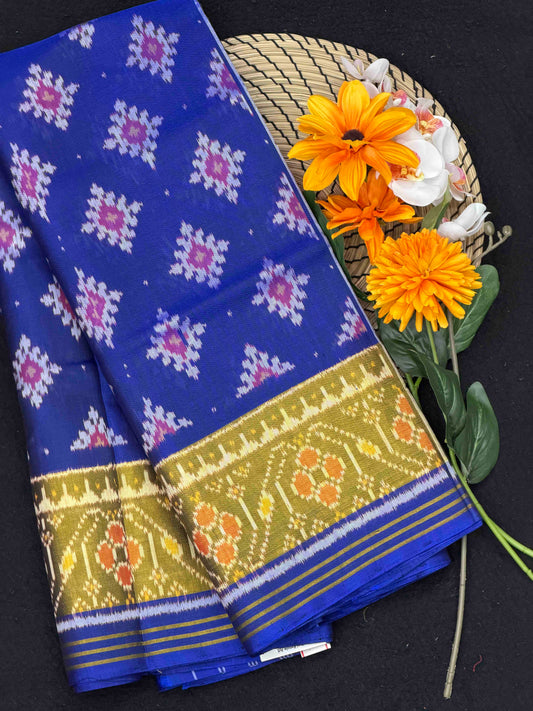 Chandabhat design tissue border Patola Saree