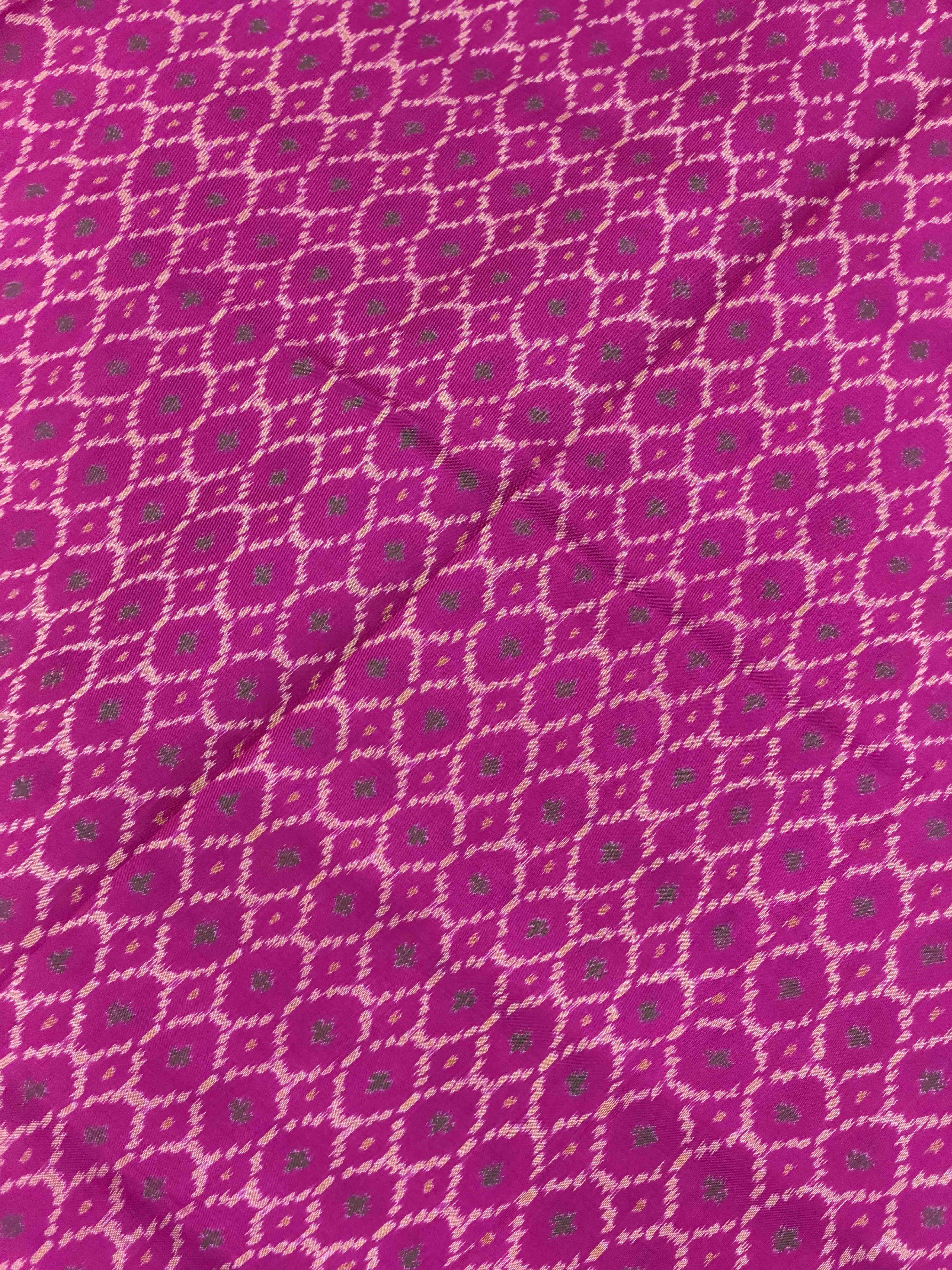 Pink Daliyabhat Rajkoti Patola Saree