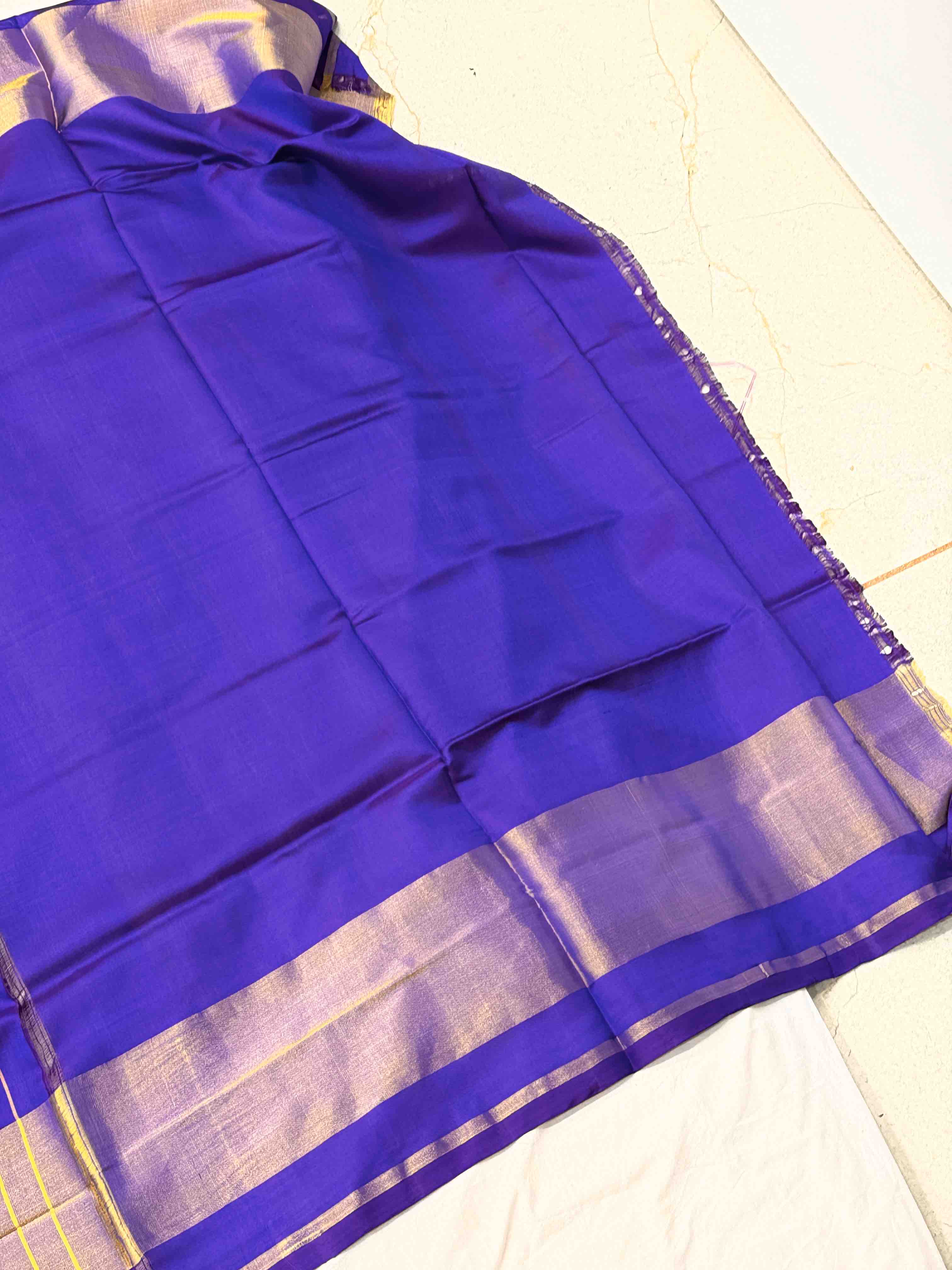 Purplish Blue Panchanda Rajkot Patola Saree