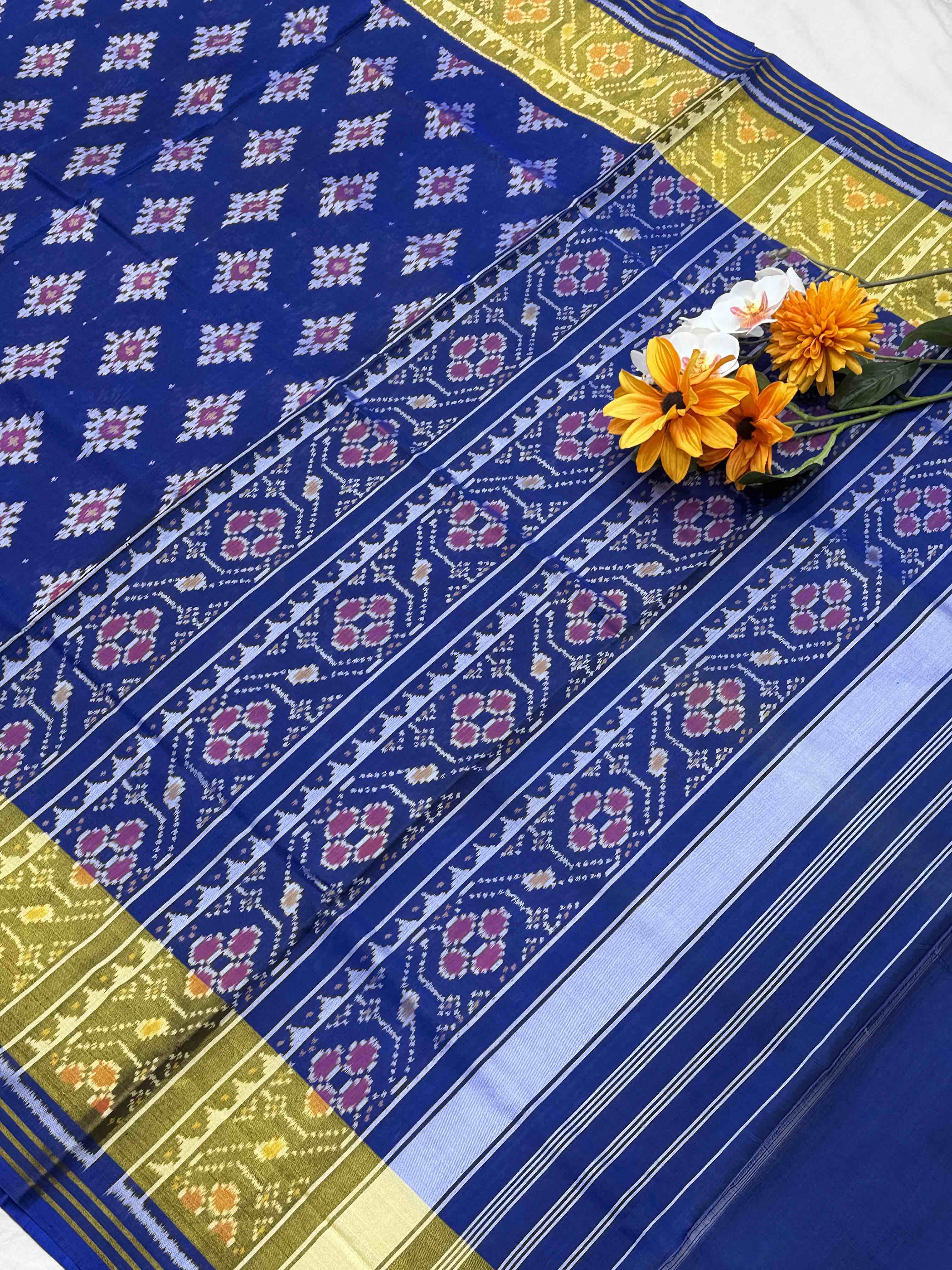 Chandabhat design tissue border Patola Saree