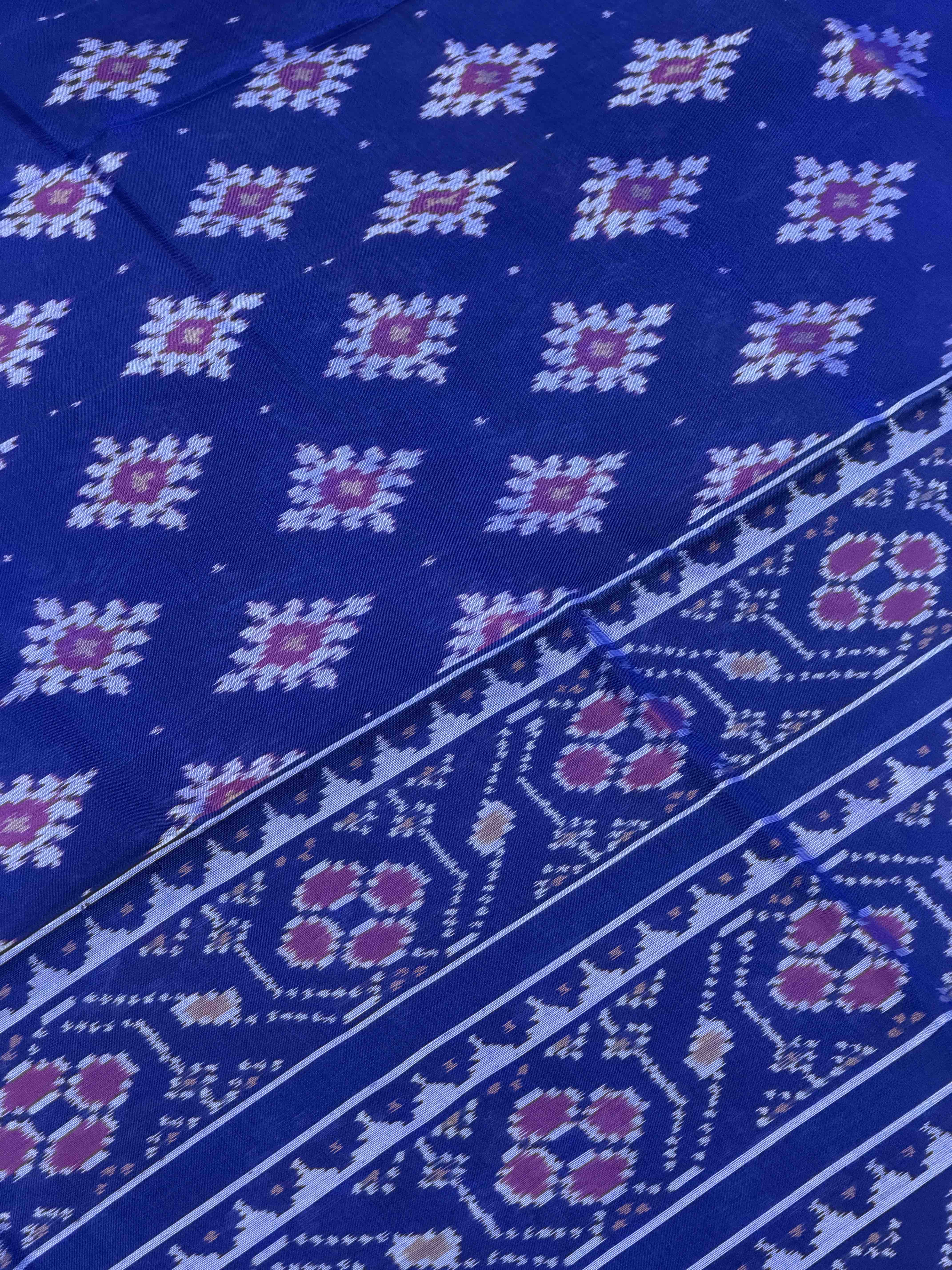 Chandabhat design tissue border Patola Saree