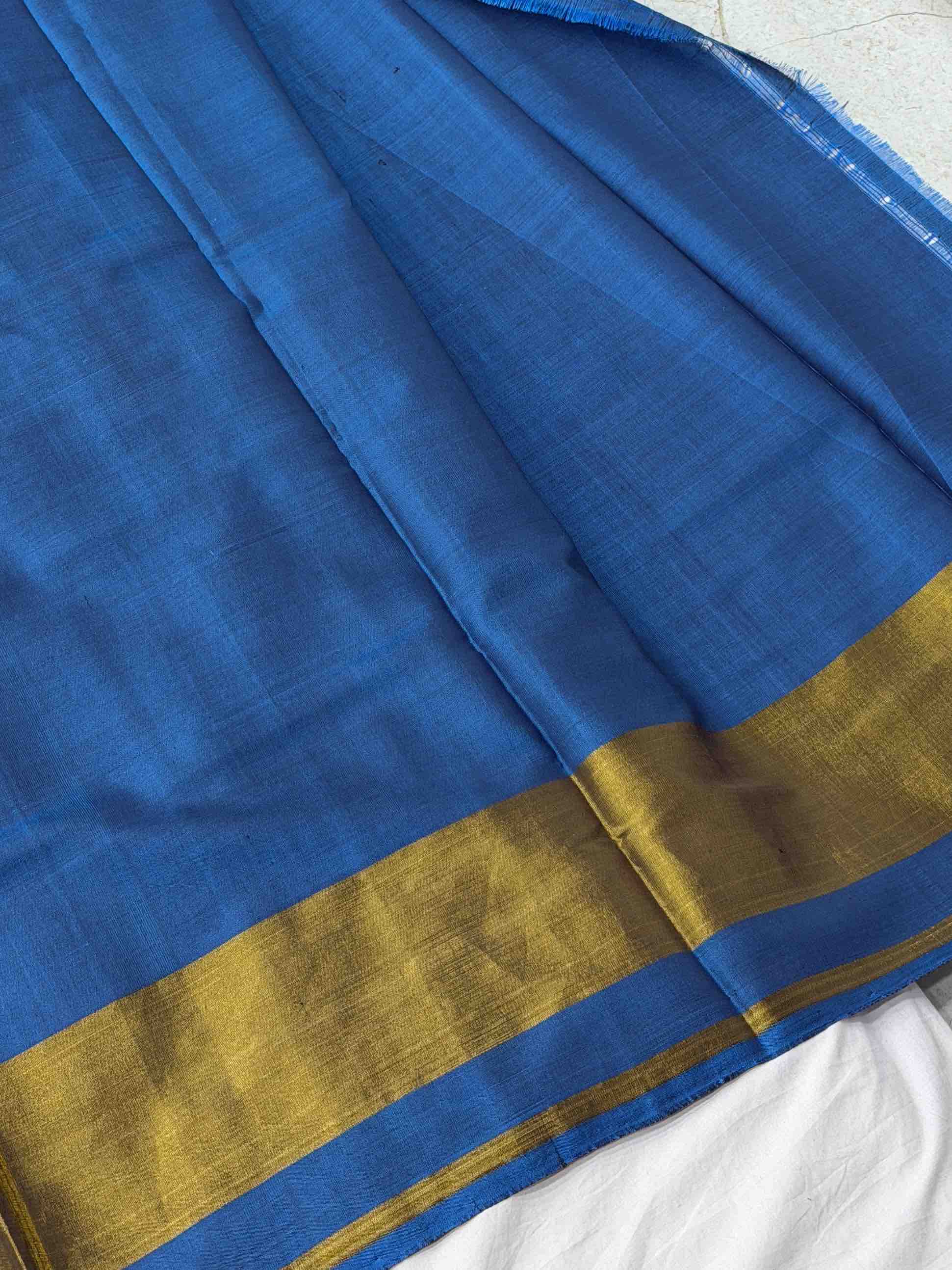 Light blue shade buttonful Rajkoti Patola Saree
