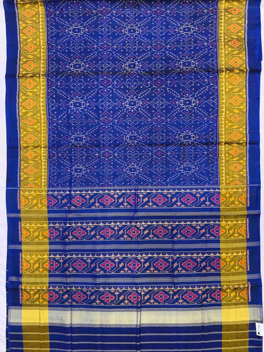 Blue manekchawk Rajkot Patola Saree