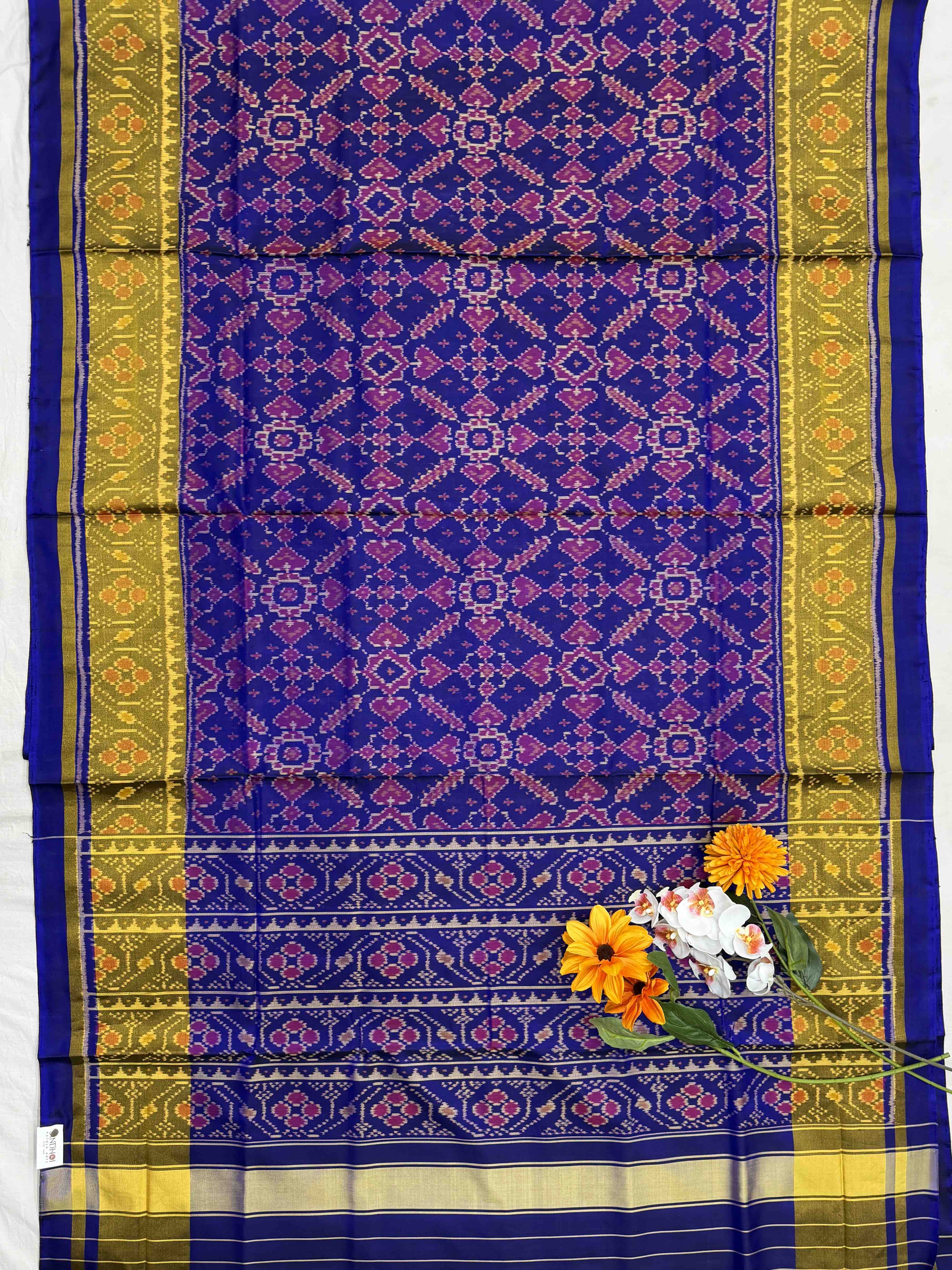 Blue meena manekchawk rajkot Patola Saree