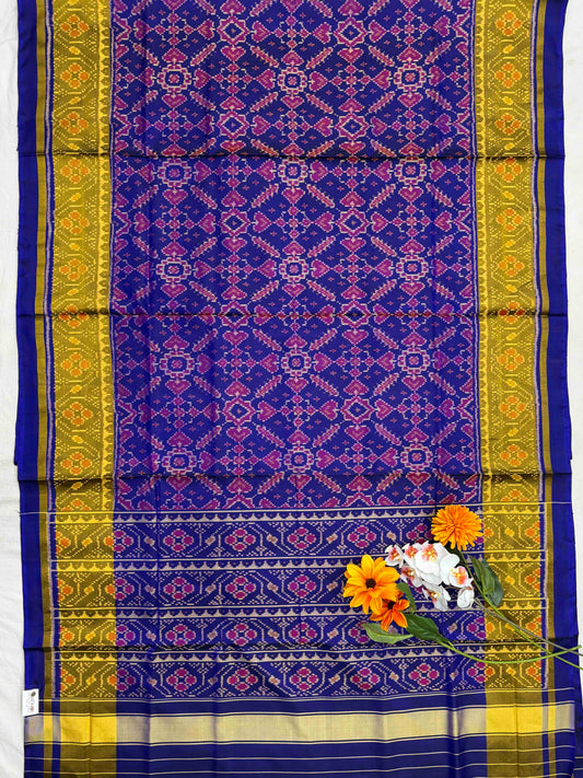Blue meena manekchawk rajkot Patola Saree