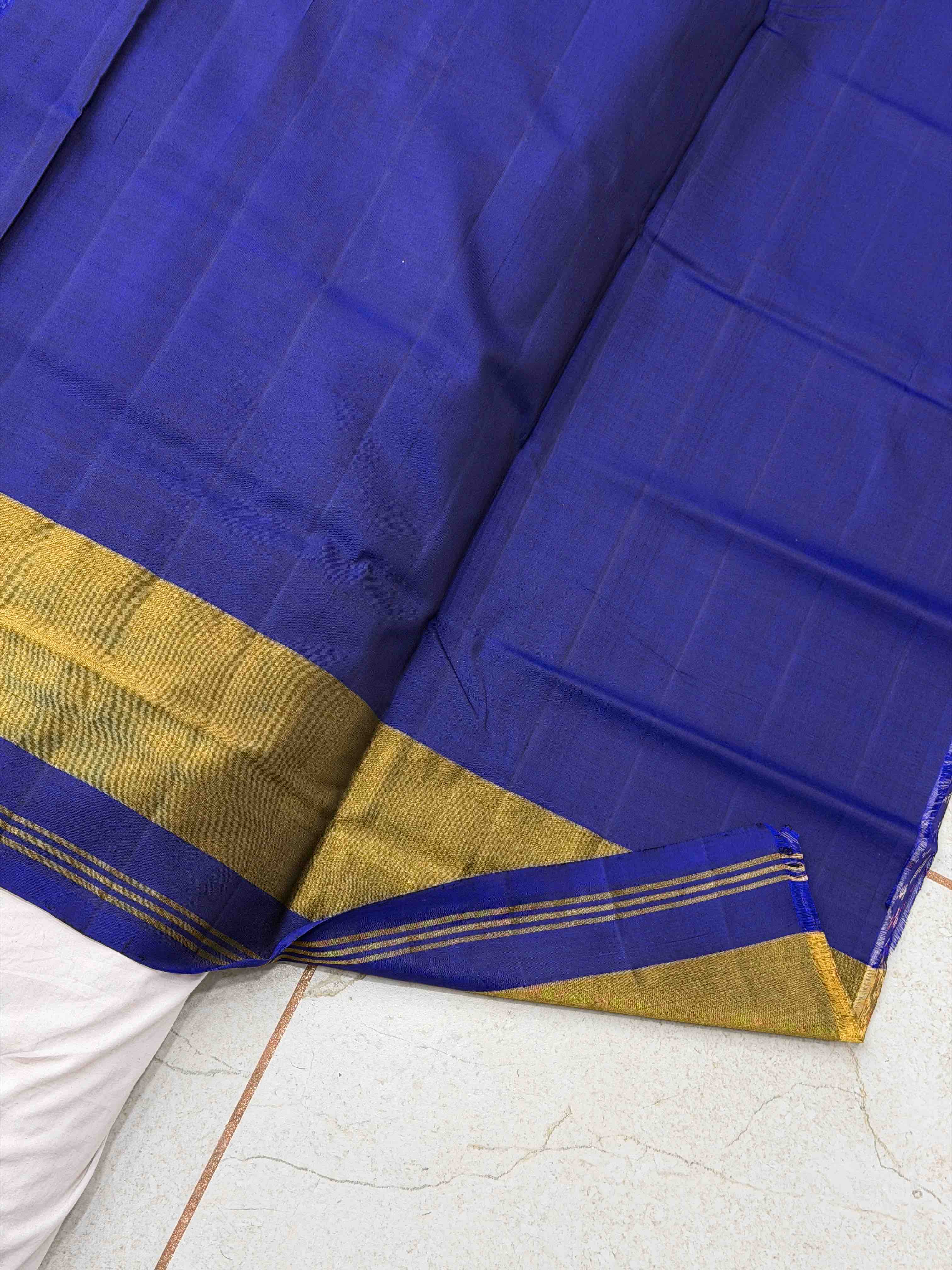 Blue chandabhat Rajkoti Patola Saree
